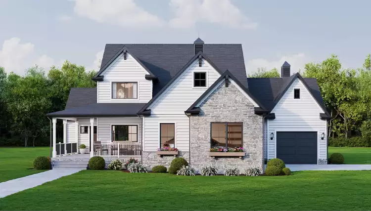 image of 1.5 story house plan 12350