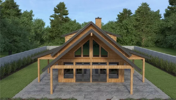 image of log home plan 8656