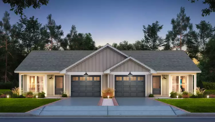 image of duplex house plan 9597