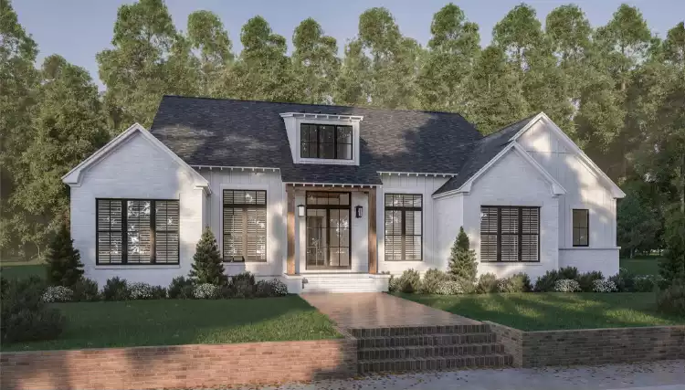 image of transitional house plan 9379