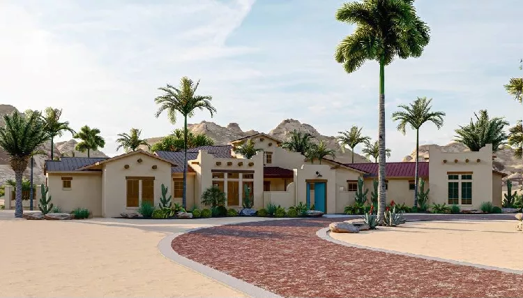 image of spanish house plan 9887