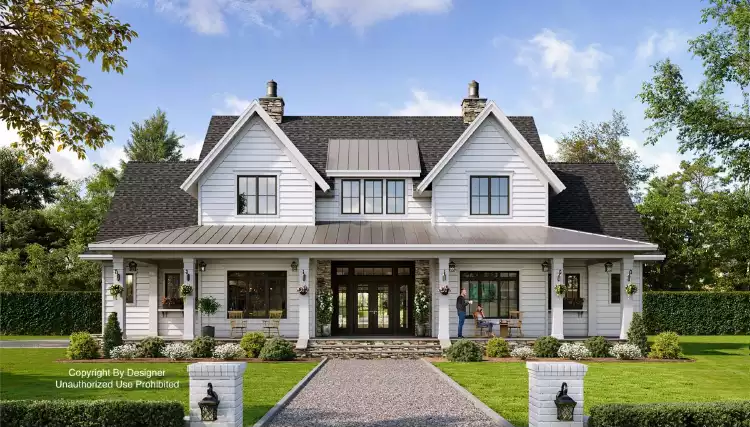 image of lake house plan 7364