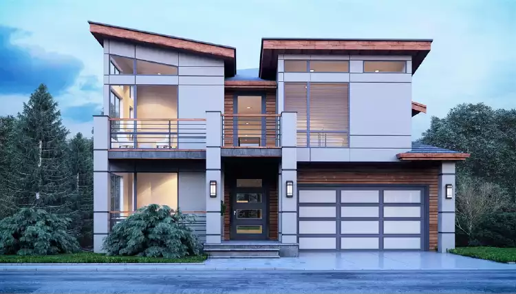 image of contemporary house plan 4547