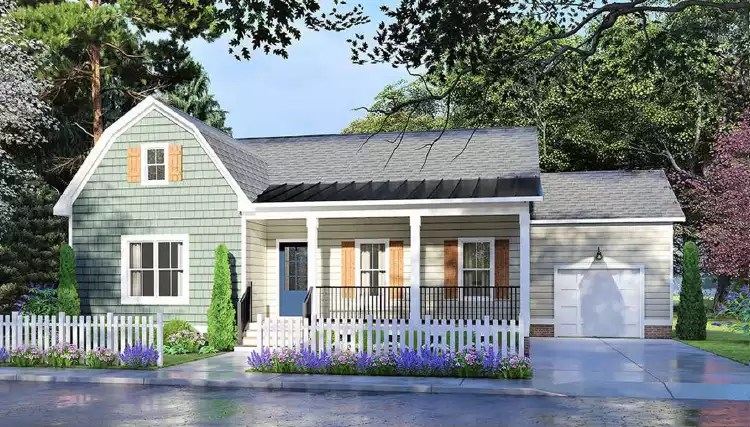 image of colonial house plan 10775