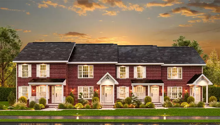 image of colonial house plan 11187