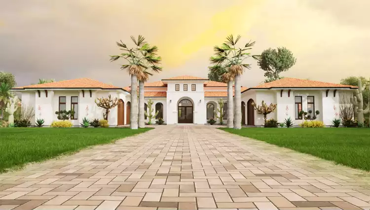 image of spanish house plan 12001