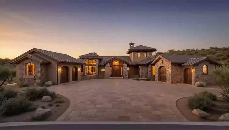 image of tuscan house plan 9083