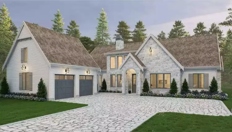 image of french country house plan 12391