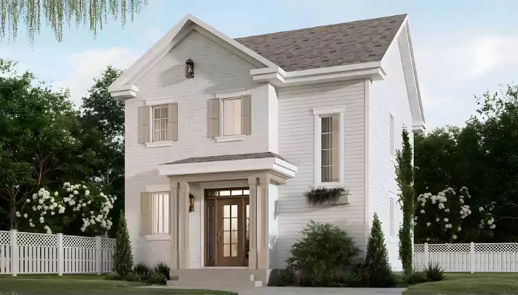 image of colonial house plan 11729