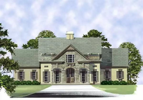 image of spanish house plan 7156