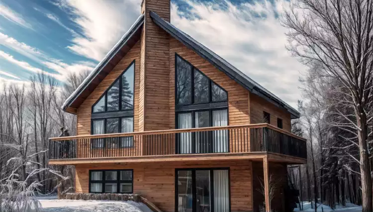 image of a-frame house plan 7481