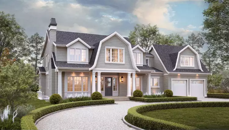 image of traditional house plan 8058