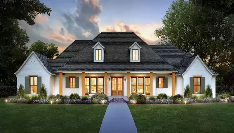 image of french country house plan 6581