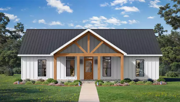 image of barndominium house plan 11024