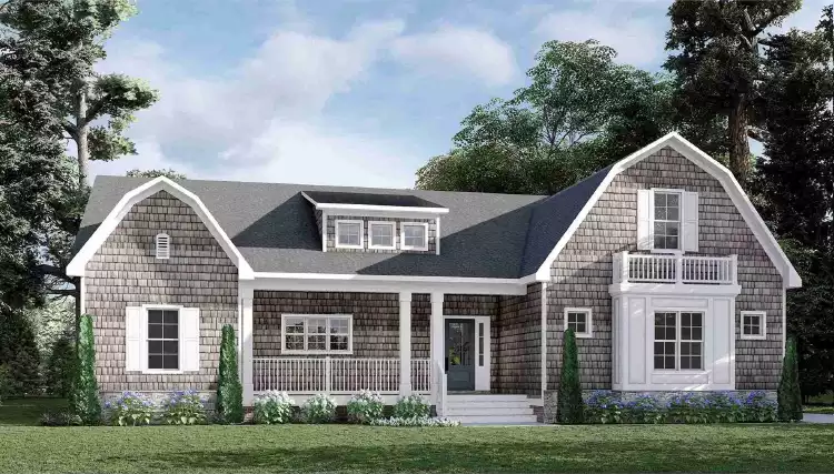 image of colonial house plan 10269