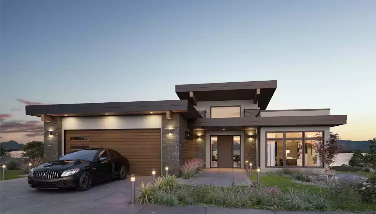 image of lake house plan 7662